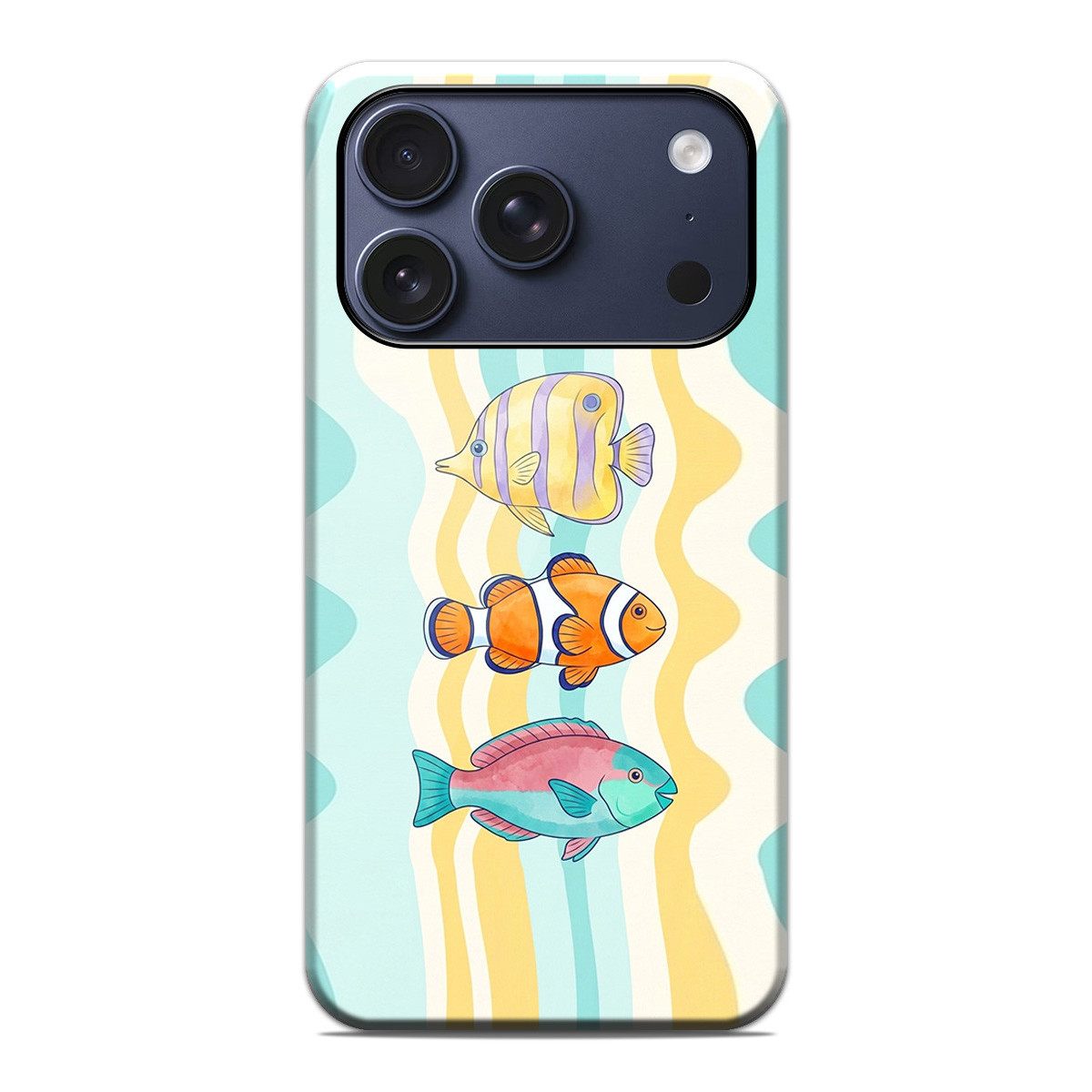 Funda Tough Magnética para iPhone 18 Pro (6.3) Doble Capa diseño Peces 01 Dibujos