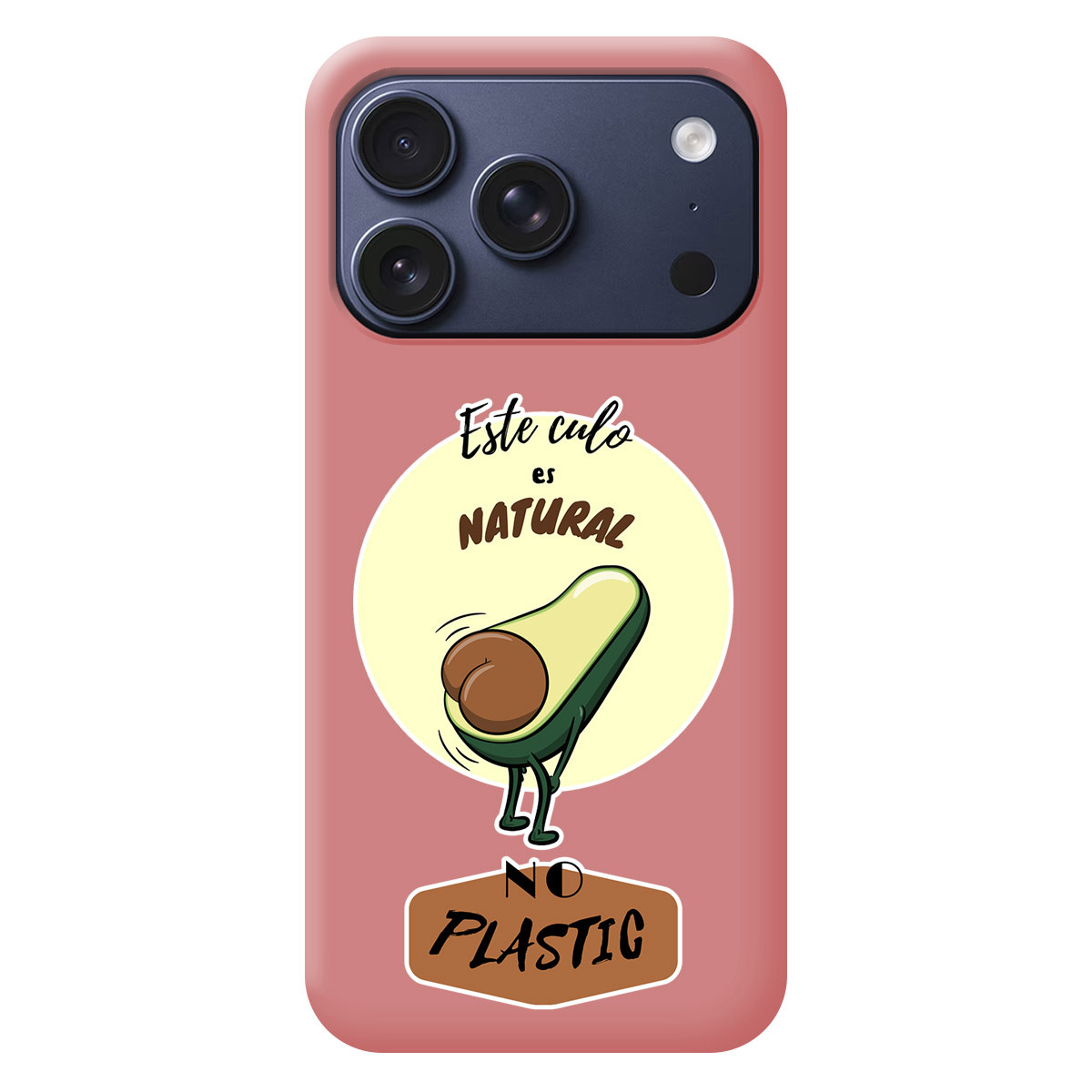 Funda Silicona Líquida Rosa para iPhone 18 Pro (6.3) diseño Culo Natural Dibujos