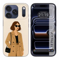 Funda Silicona para iPhone 18 Pro (6.3) diseño Mujer 01 Dibujos