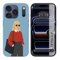 Funda Silicona para iPhone 18 Pro (6.3) diseño Mujer 04 Dibujos