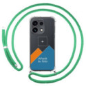 Personaliza tu Funda Colgante Transparente para Oppo Reno 16 Pro 5G con Cordon Verde Agua Dibujo Personalizada