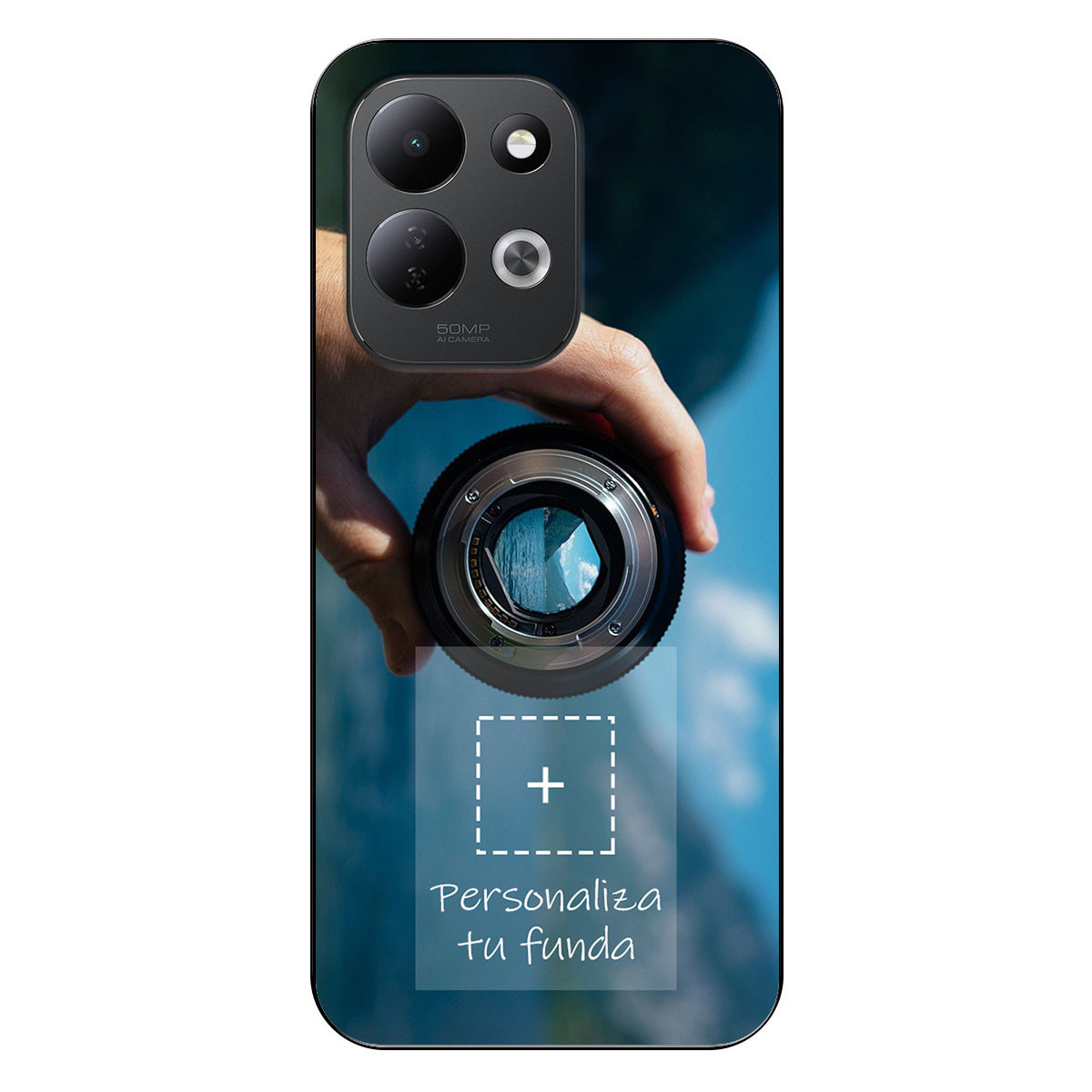 Personaliza tu Funda Silicona Gel Tpu Negra con tu Fotografia para Xiaomi Redmi 17 4G / 5G Dibujo Personalizada