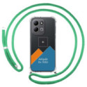 Personaliza tu Funda Colgante Transparente para Xiaomi Redmi 17 4G / 5G con Cordon Verde Agua Dibujo Personalizada
