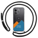 Personaliza tu Funda Colgante Transparente para Xiaomi Redmi Note 17 4G / 5G con Cordon Negro Dibujo Personalizada