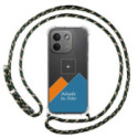 Personaliza tu Funda Colgante Transparente para Xiaomi Redmi Note 17 Pro Max 5G con Cordon Verde / Dorado Dibujo Personalizada