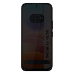 Protector Cristal Templado Completo 5D Antiespías para Xiaomi Redmi 17 4G / 5G Vidrio 2