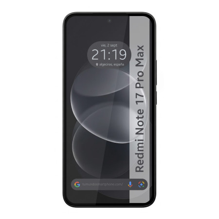 Protector Cristal Templado Completo 5D Full Glue Negro para Xiaomi Redmi Note 17 Pro Max 5G Vidrio