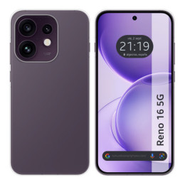 Funda Silicona Gel TPU Transparente para Oppo Reno 16 5G