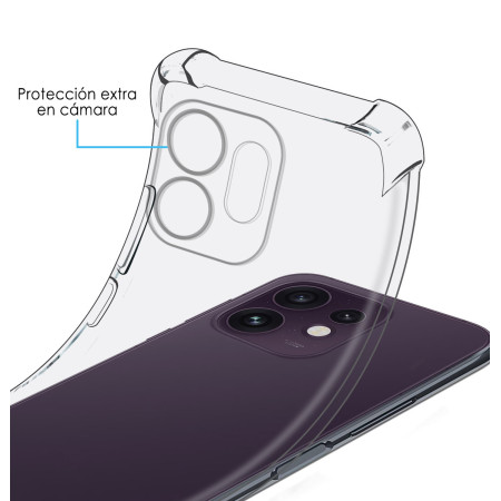 Funda Silicona Antigolpes Transparente para Oppo Reno 16 5G