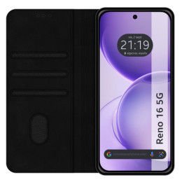 Funda Libro de Polipiel con tarjetero para Oppo Reno 16... 2