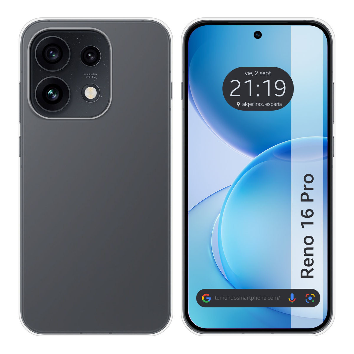 Funda Silicona Gel TPU Transparente para Oppo...