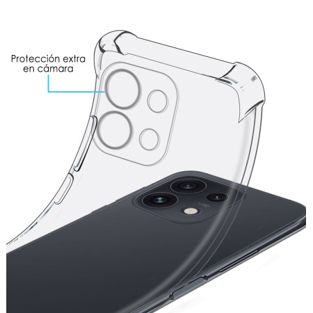 Funda Silicona Antigolpes Transparente para Oppo Reno 16 Pro 5G