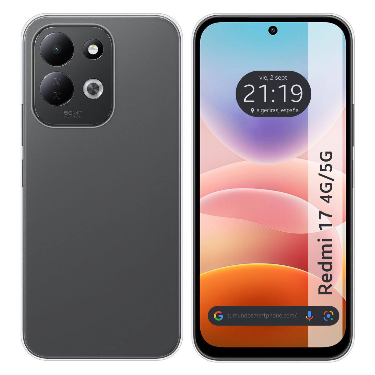 Funda Silicona Gel TPU Transparente para Xiaomi...