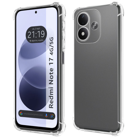 Funda Silicona Antigolpes Transparente para Xiaomi Redmi Note 17 4G / 5G