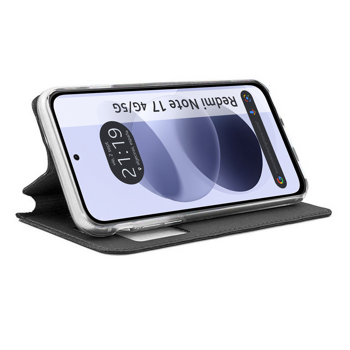Funda Libro Soporte con Ventana para Xiaomi...