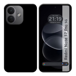 Funda Silicona Gel TPU Negra para Xiaomi Redmi Note 17...