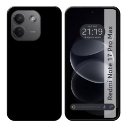 Funda Silicona Gel TPU Negra para Xiaomi Redmi Note 17...