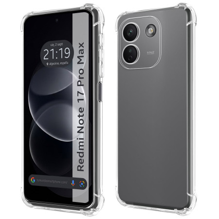 Funda Silicona Antigolpes Transparente para Xiaomi Redmi Note 17 Pro Max 5G