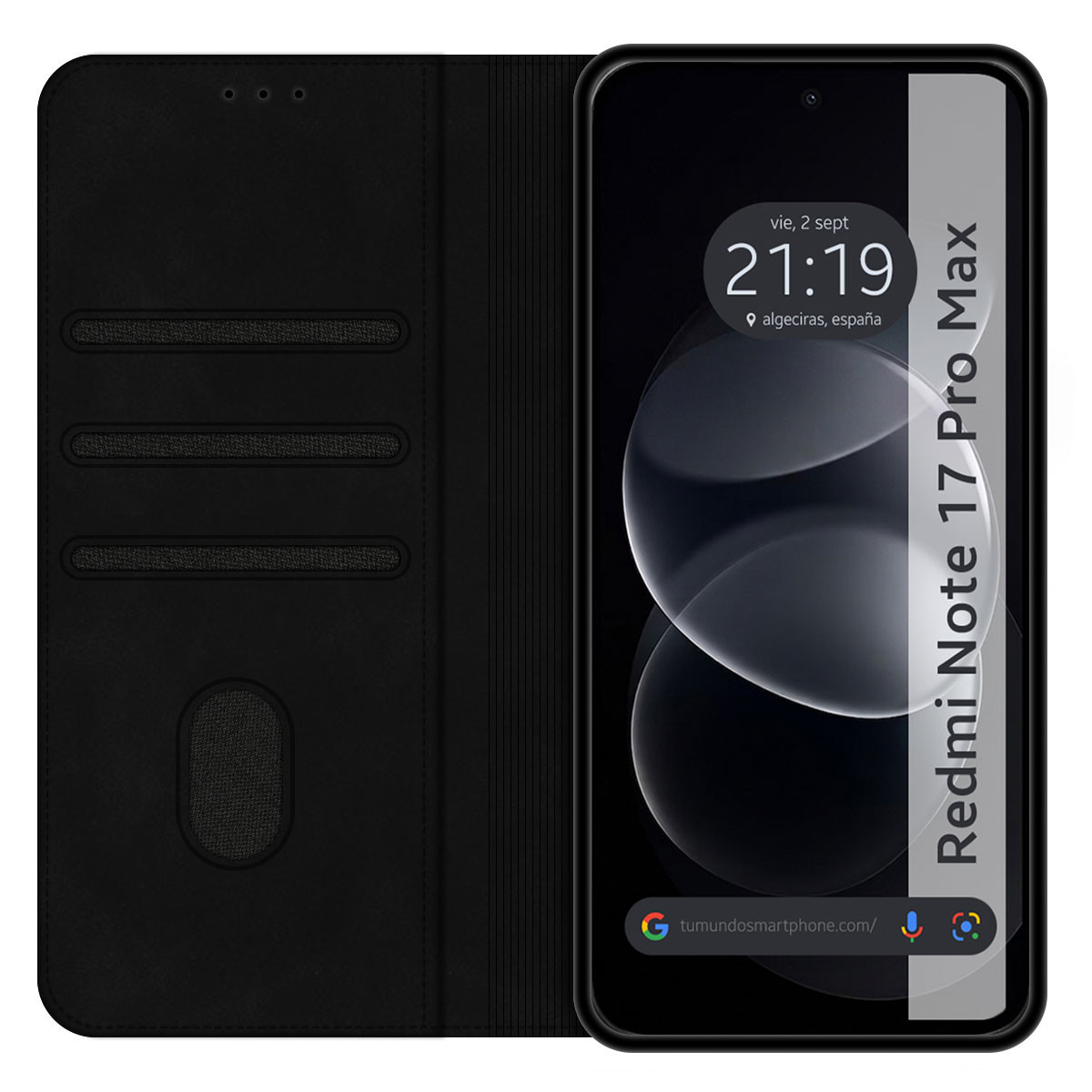 Funda Libro de Polipiel con tarjetero para...