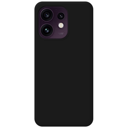 Funda Silicona Líquida Ultra Suave para Oppo Reno 16 5G color Negra