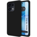 Funda Silicona Líquida Ultra Suave para Oppo Reno 16 Pro 5G color Negra