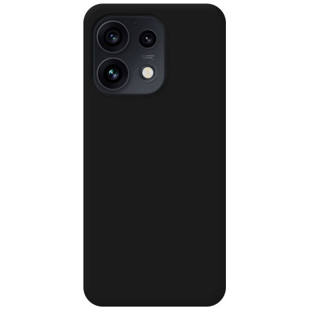 Funda Silicona Líquida Ultra Suave para Oppo Reno 16 Pro 5G color Negra