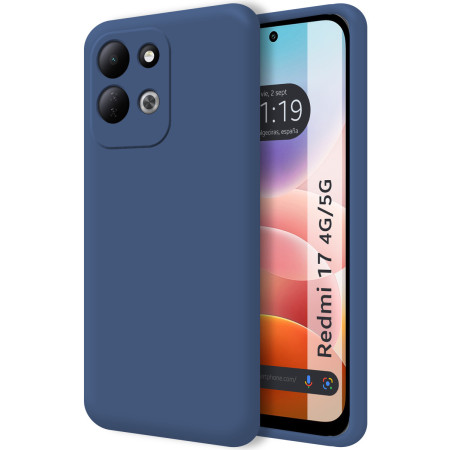 Funda Silicona Líquida Ultra Suave para Xiaomi Redmi 17 4G / 5G color Azul
