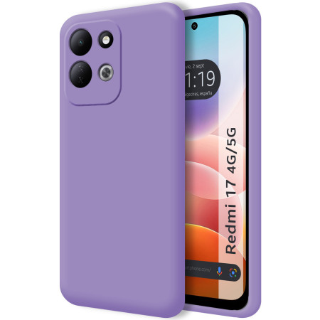 Funda Silicona Líquida Ultra Suave para Xiaomi Redmi 17 4G / 5G color Morada