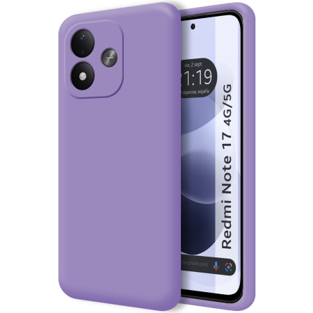 Funda Silicona Líquida Ultra Suave para Xiaomi Redmi Note 17 4G / 5G color Morada