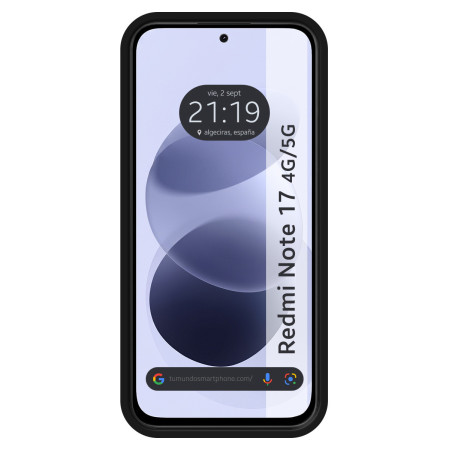 Funda Silicona Líquida Ultra Suave para Xiaomi Redmi Note 17 4G / 5G color Negra