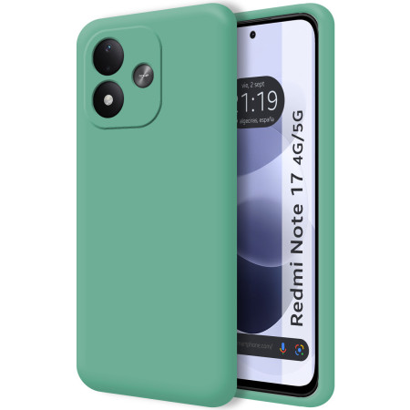 Funda Silicona Líquida Ultra Suave para Xiaomi Redmi Note 17 4G / 5G color Verde