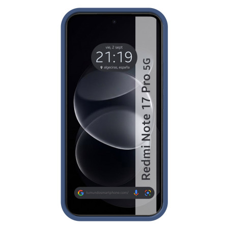 Funda Silicona Líquida Ultra Suave para Xiaomi Redmi Note 17 Pro 5G color Azul