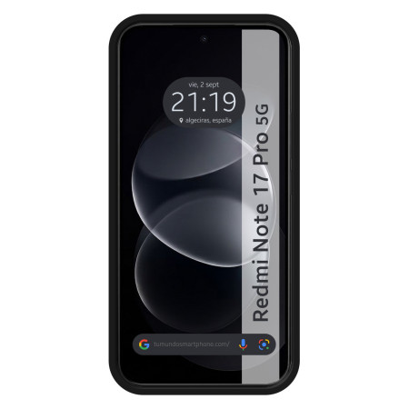 Funda Silicona Líquida Ultra Suave para Xiaomi Redmi Note 17 Pro 5G color Negra