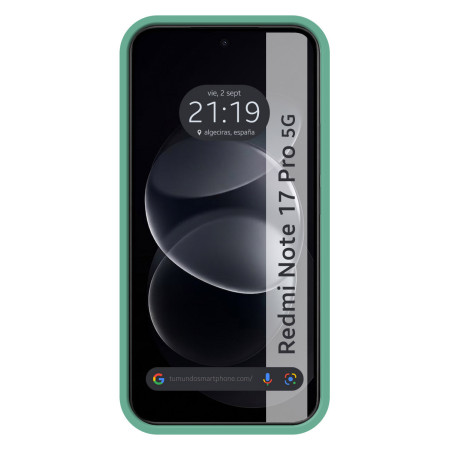 Funda Silicona Líquida Ultra Suave para Xiaomi Redmi Note 17 Pro 5G color Verde