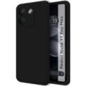 Funda Silicona Líquida Ultra Suave para Xiaomi Redmi Note 17 Pro Max 5G color Negra