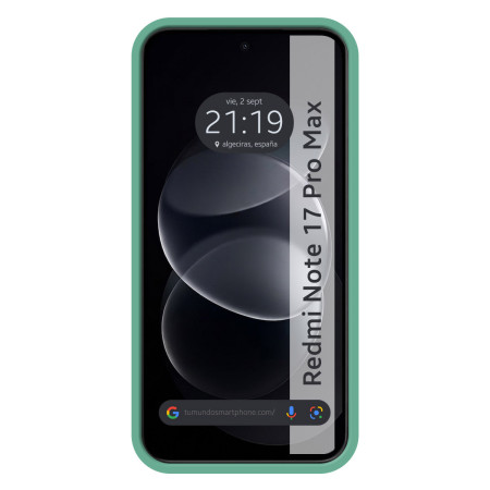 Funda Silicona Líquida Ultra Suave para Xiaomi Redmi Note 17 Pro Max 5G color Verde