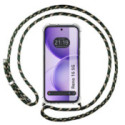 Funda Colgante Transparente para Oppo Reno 16 5G con Cordon Verde / Dorado