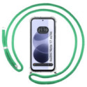Funda Colgante Transparente para Xiaomi Redmi Note 17 4G / 5G con Cordon Verde Agua