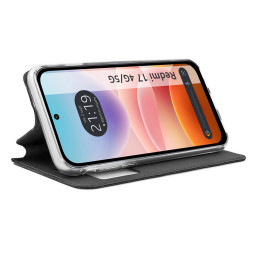 Funda Libro Soporte con Ventana para Xiaomi Redmi 17 4G / 5G color Negra 2