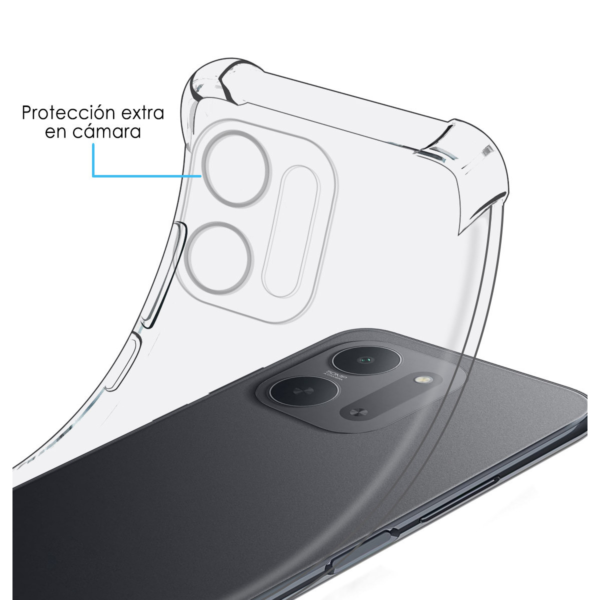 Funda Silicona Antigolpes Transparente para...