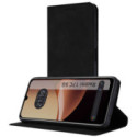 Funda Libro de Polipiel con tarjetero para Xiaomi Redmi 17C 5G color Negra