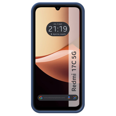 Funda Silicona Líquida Ultra Suave para Xiaomi Redmi 17C 5G color Azul