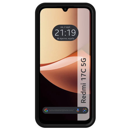 Funda Silicona Líquida Ultra Suave para Xiaomi Redmi 17C 5G color Negra