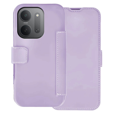 Funda Silicona Suave con Tapa para Xiaomi Redmi 17C 5G color Morada