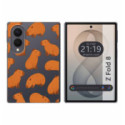 Funda Silicona Transparente para Samsung Galaxy Z Fold 8 5G diseño Capibara 02 Dibujos