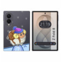 Funda Silicona Transparente para Samsung Galaxy Z Fold 8 5G diseño Cabra Dibujos
