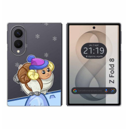 Funda Silicona Transparente para Samsung Galaxy Z Fold 8 5G diseño Cabra Dibujos