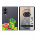 Funda Silicona Transparente para Samsung Galaxy Z Fold 8 5G diseño Coco Dibujos