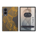 Funda Silicona Transparente para Samsung Galaxy Z Fold 8 5G diseño Hojas Dibujos