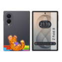 Funda Silicona Transparente para Samsung Galaxy Z Fold 8 5G diseño Leopardo Dibujos